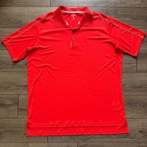 Adidas Golf Adizero Polo Shirt Mens 2XL Red Short Sleeve Performance RN 88387